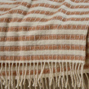 Nkuku Sanval Wool Throw Rust